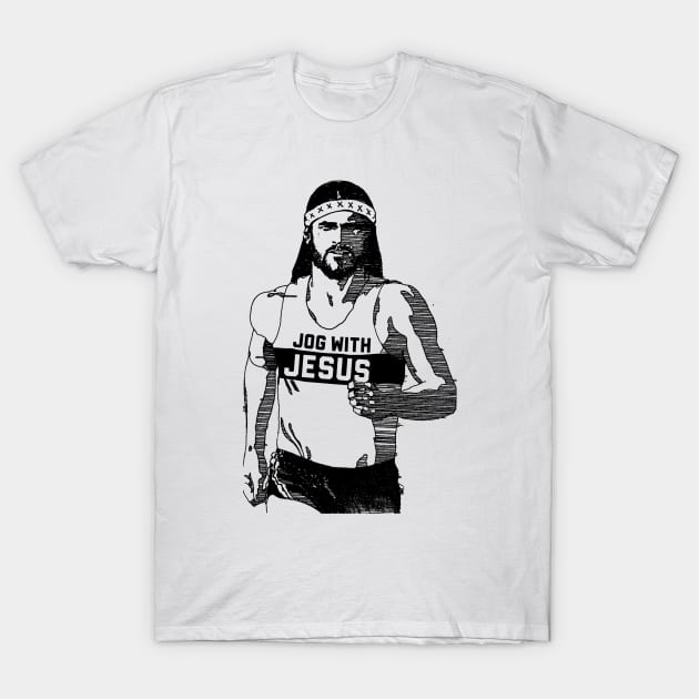 Jog with Jesus T-Shirt by TroubleMuffin